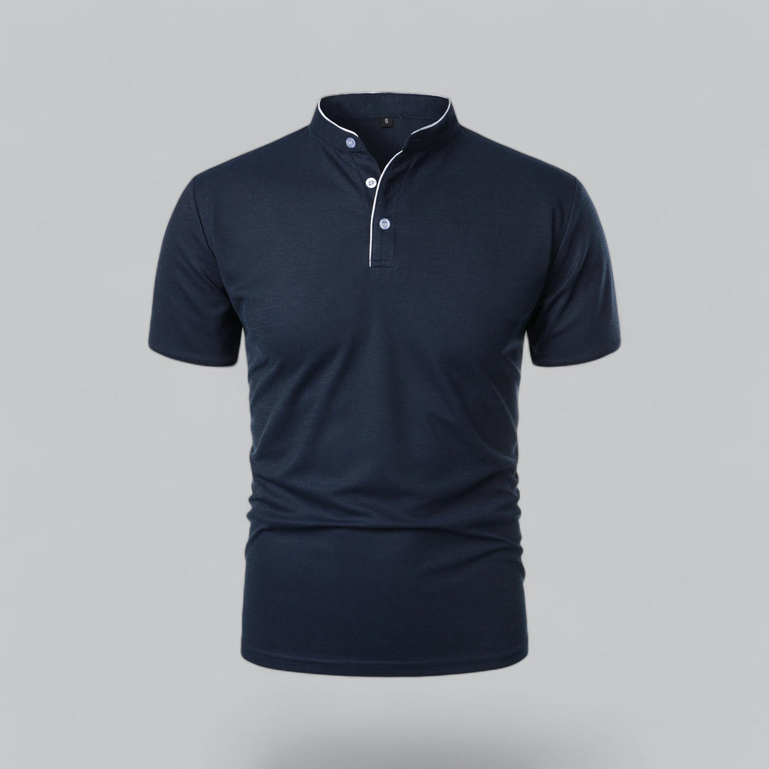 Nico | Men’s Polo Shirt featuring a Stand Collar