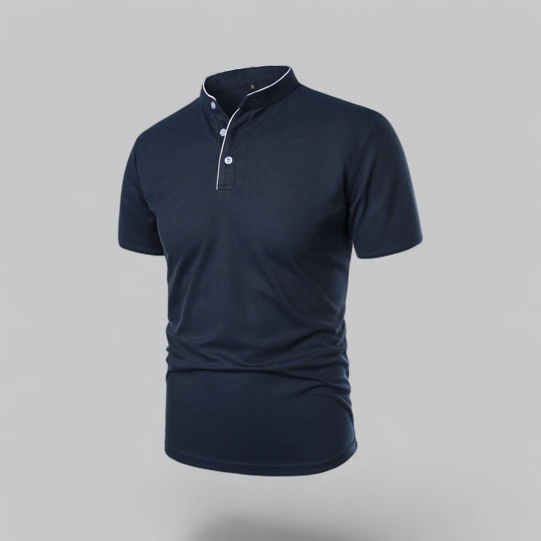 Nico | Men’s Polo Shirt featuring a Stand Collar