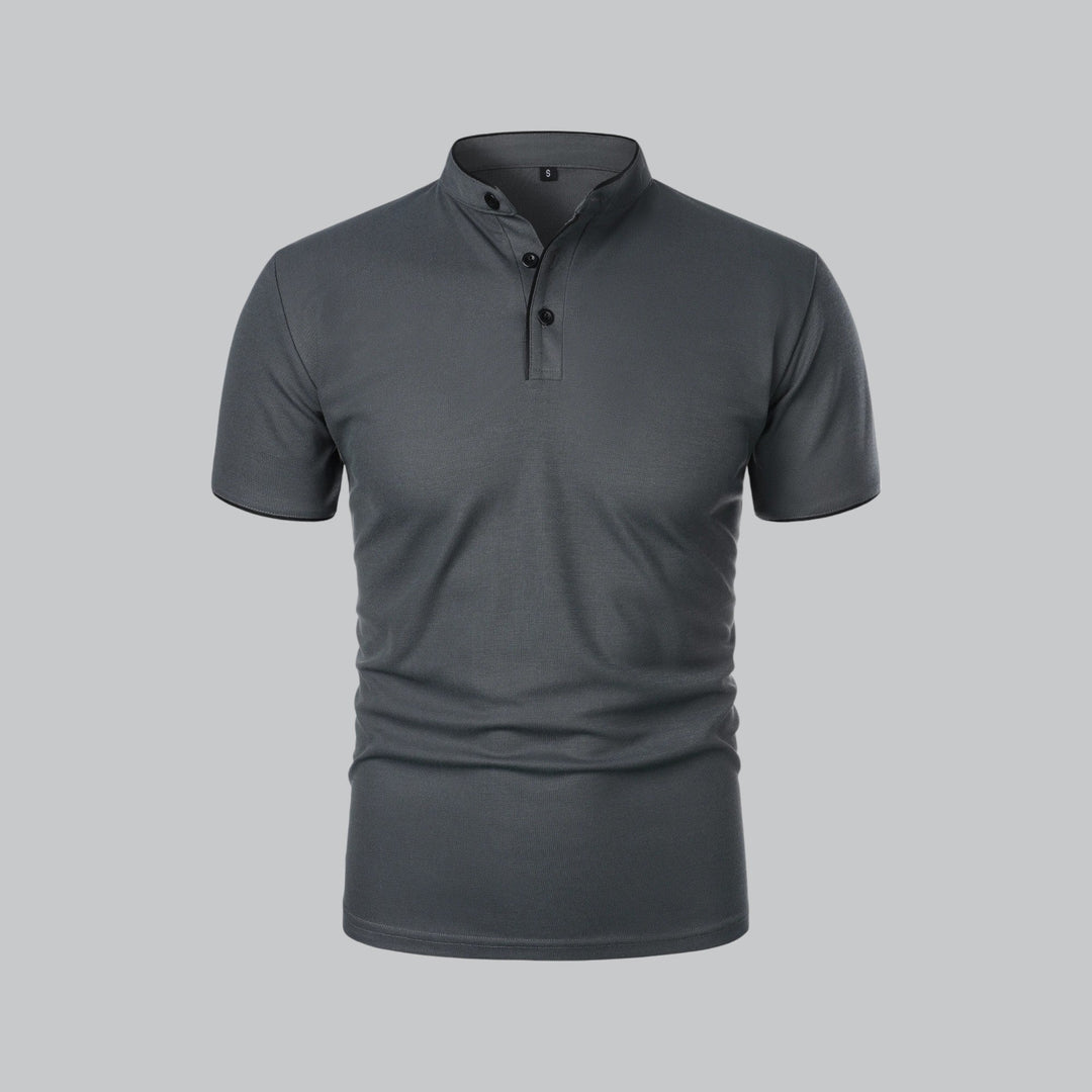 Nico | Men’s Polo Shirt featuring a Stand Collar