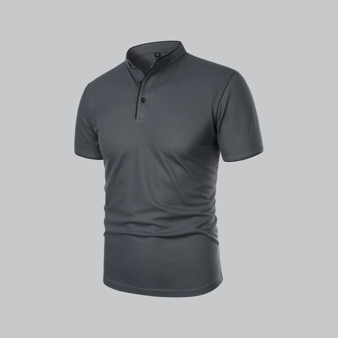 Nico | Men’s Polo Shirt featuring a Stand Collar