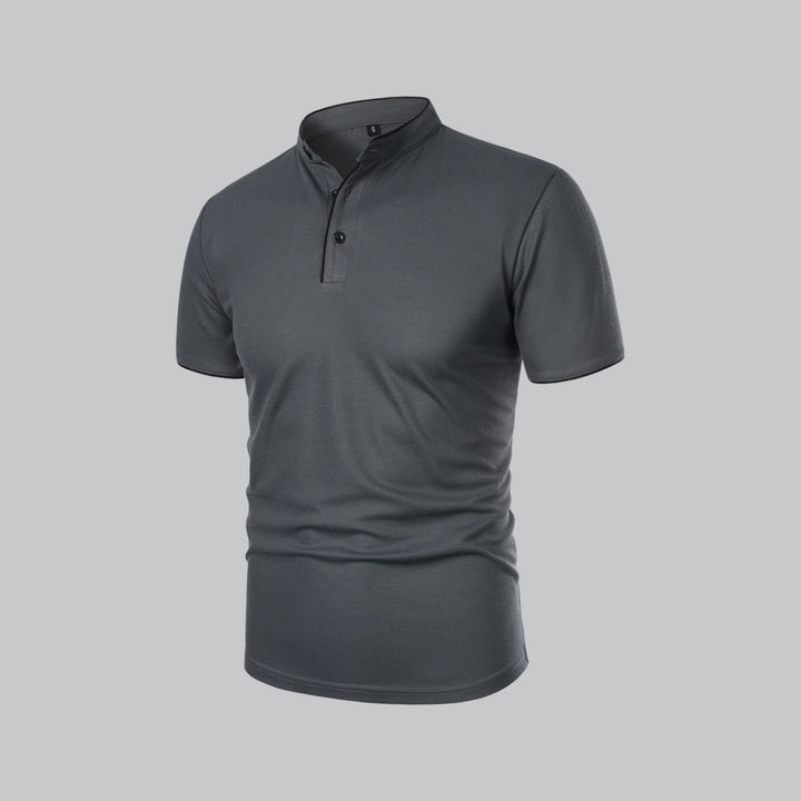 Nico | Men’s Polo Shirt featuring a Stand Collar