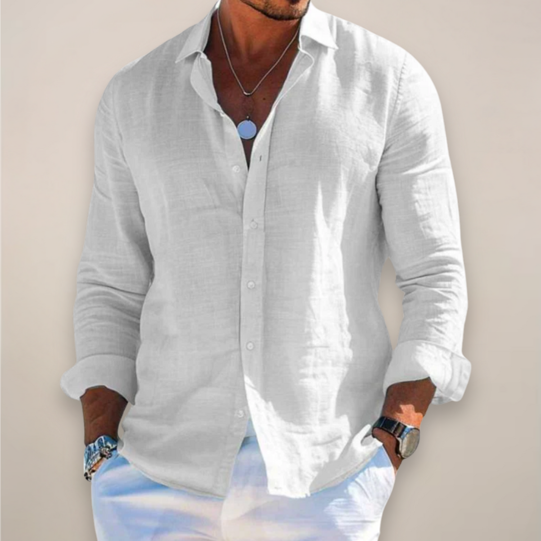 Caspian | Men’s Linen Shirt designed for Easy Summer Styling