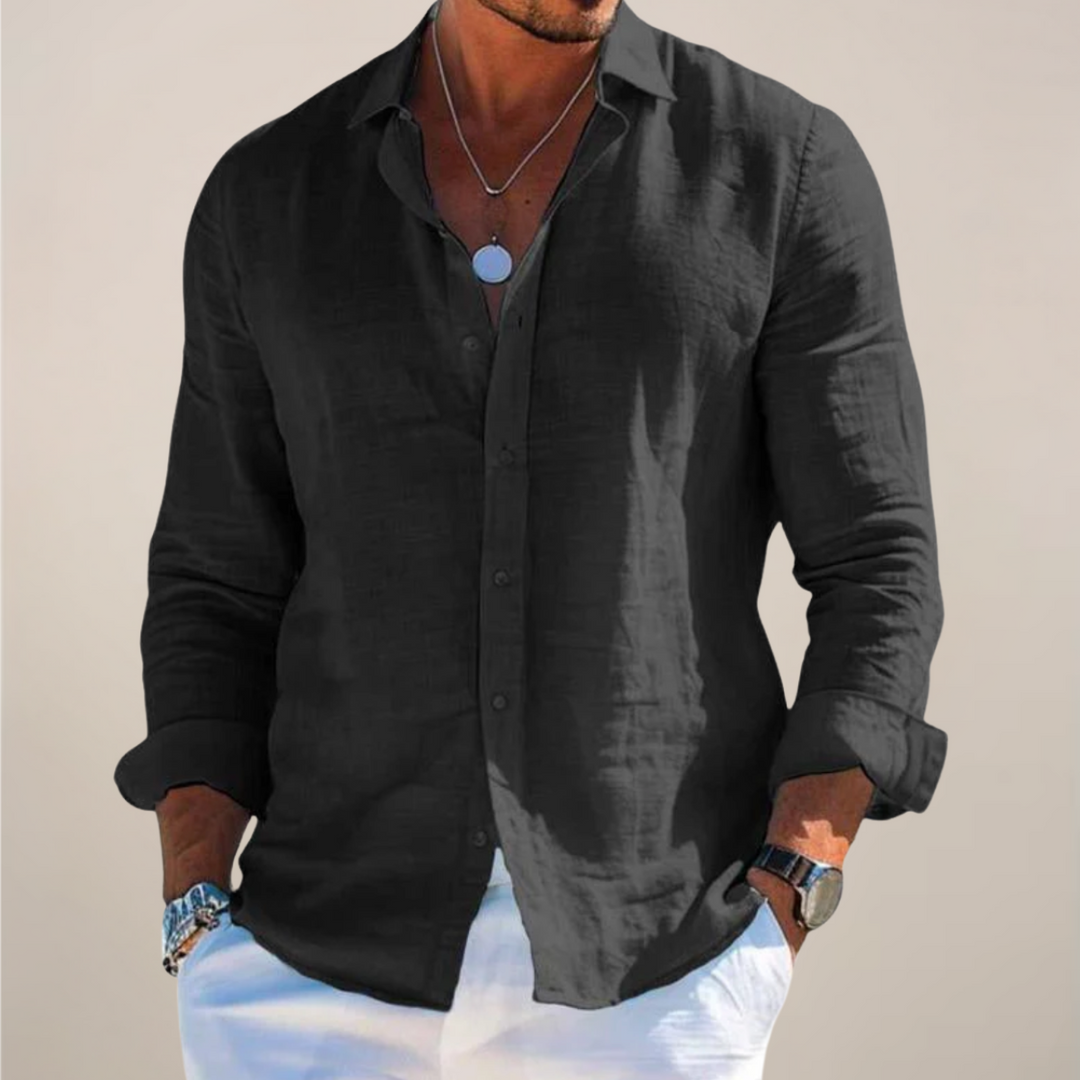 Caspian | Men’s Linen Shirt designed for Easy Summer Styling