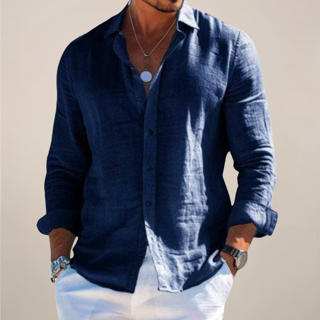 Caspian | Men’s Linen Shirt designed for Easy Summer Styling