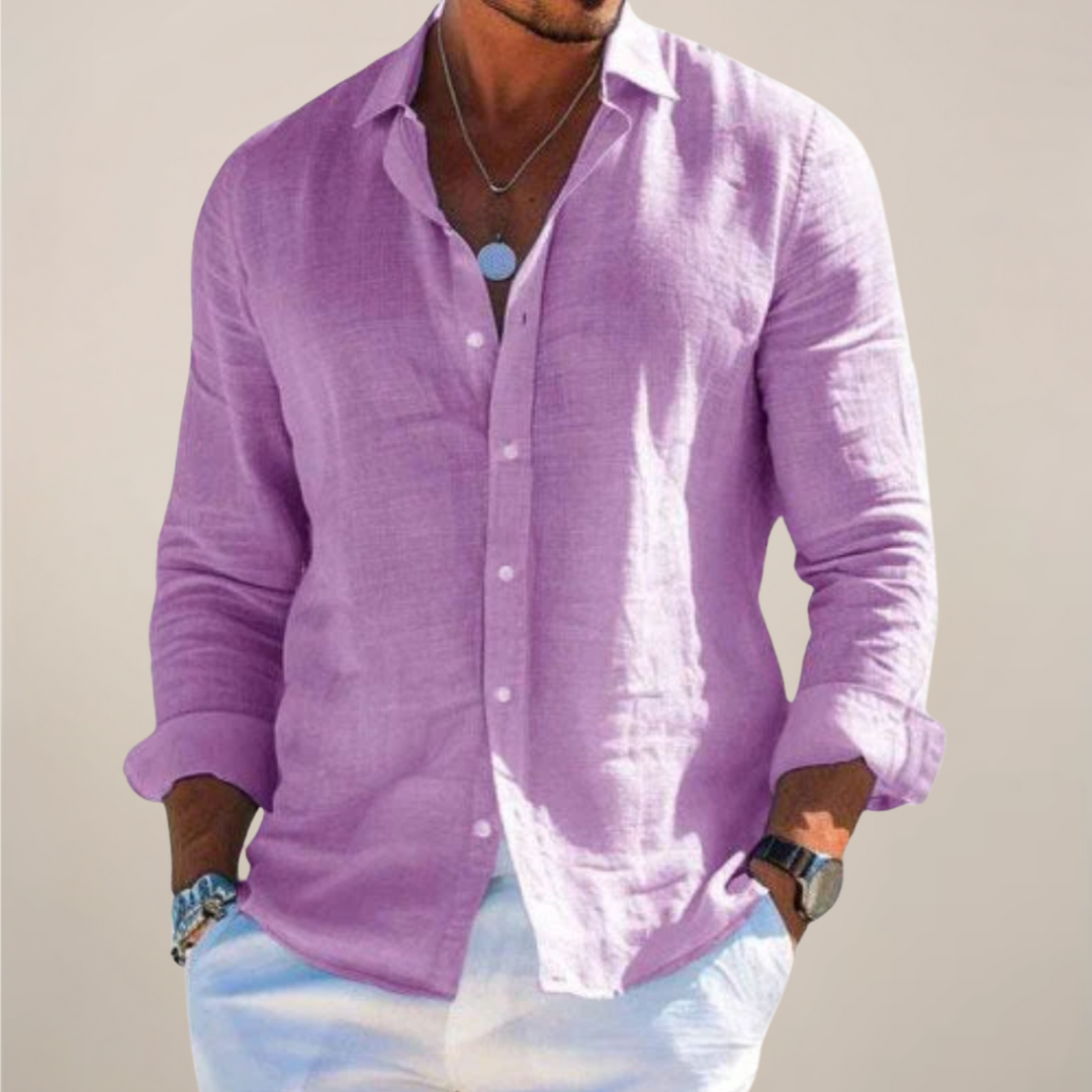 Caspian | Men’s Linen Shirt designed for Easy Summer Styling