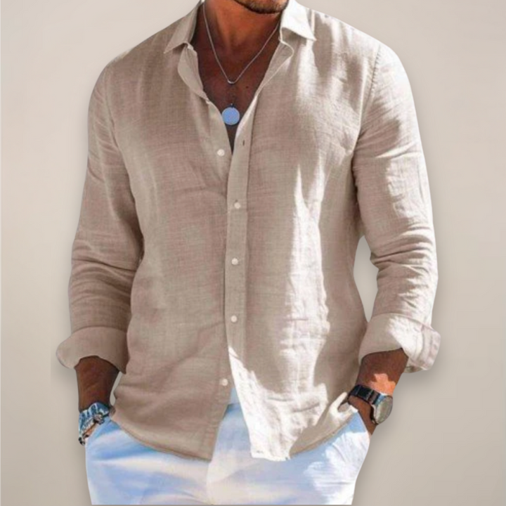 Caspian | Men’s Linen Shirt designed for Easy Summer Styling