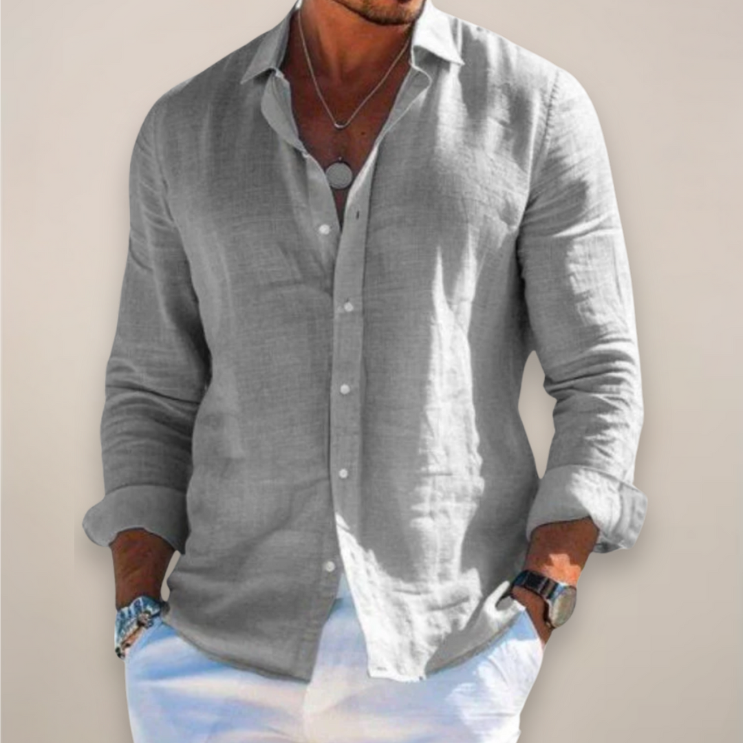 Caspian | Men’s Linen Shirt designed for Easy Summer Styling
