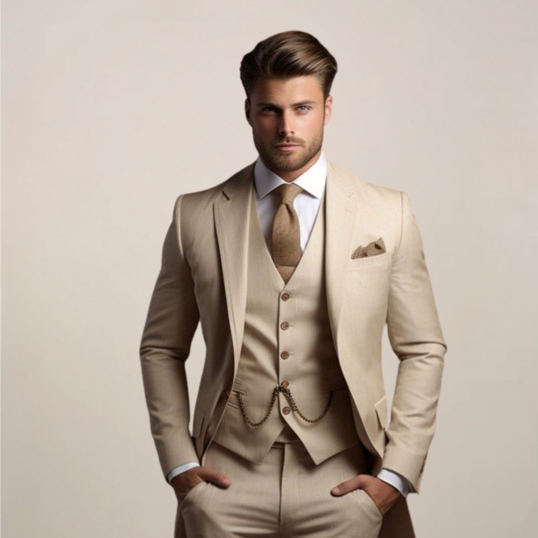 Sebastian | Men’s Three Piece Suit in a Classic Formal Fit