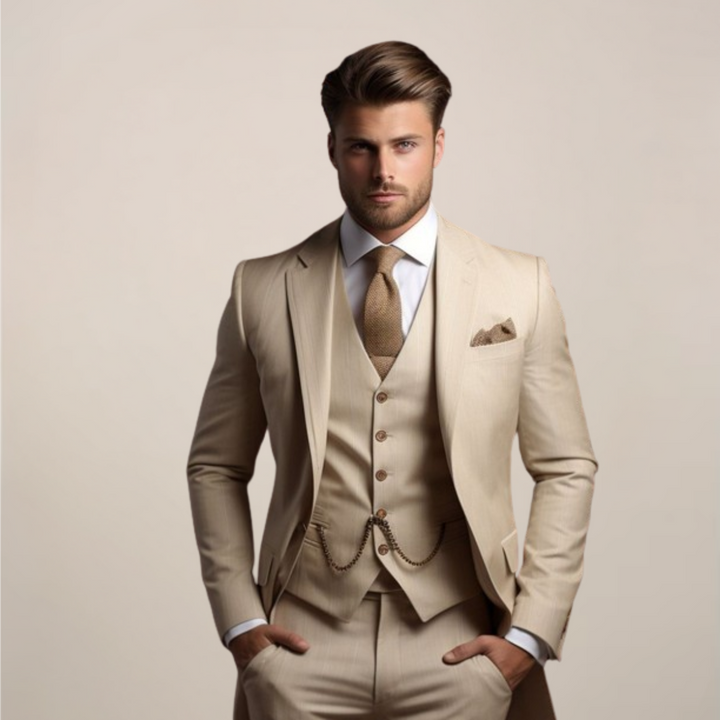 Sebastian | Men’s Three Piece Suit in a Classic Formal Fit