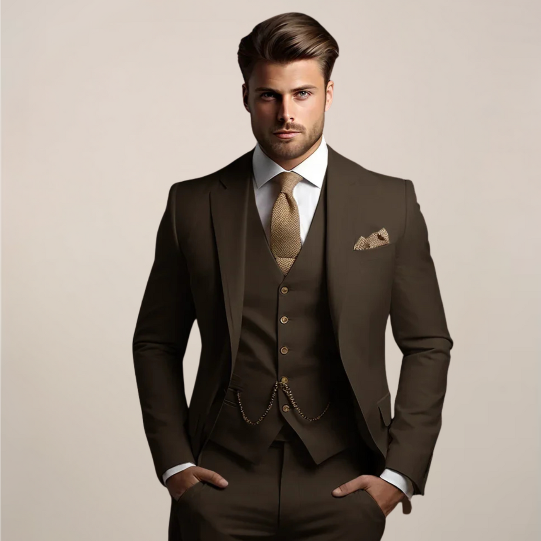 Sebastian | Men’s Three Piece Suit in a Classic Formal Fit