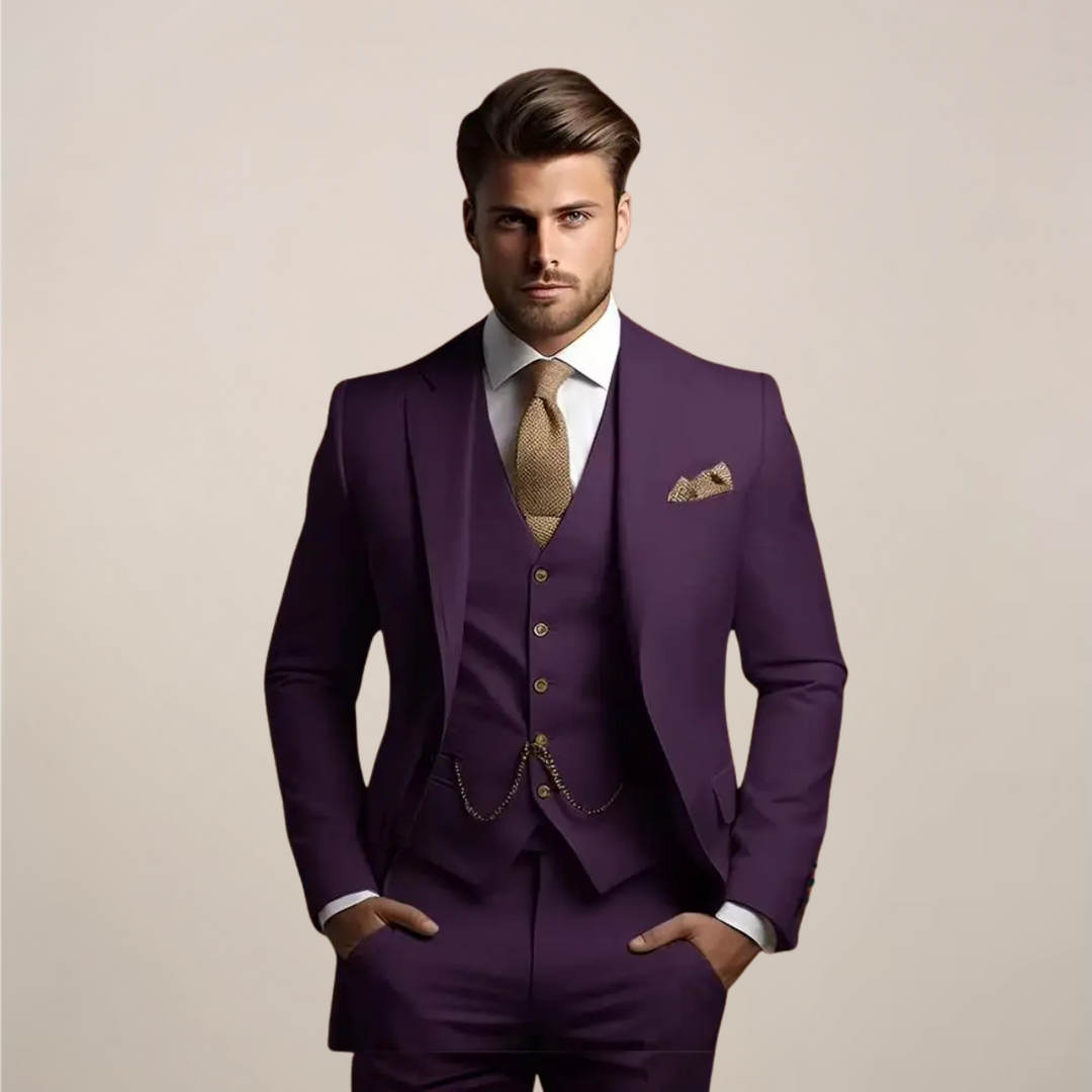 Sebastian | Men’s Three Piece Suit in a Classic Formal Fit