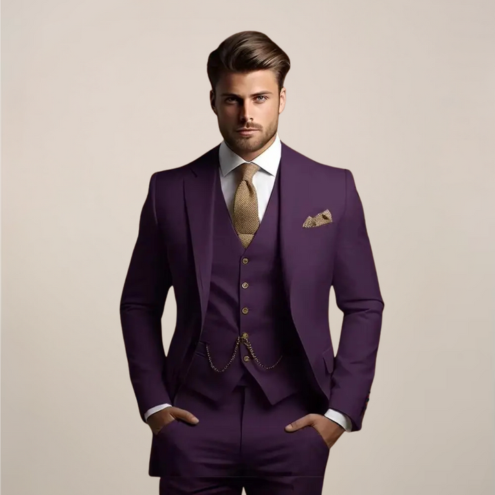 Sebastian | Men’s Three Piece Suit in a Classic Formal Fit