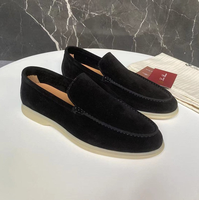 Fletcher | Men's Lightweight Slip-On Loafers in a Minimalist Suede Texture