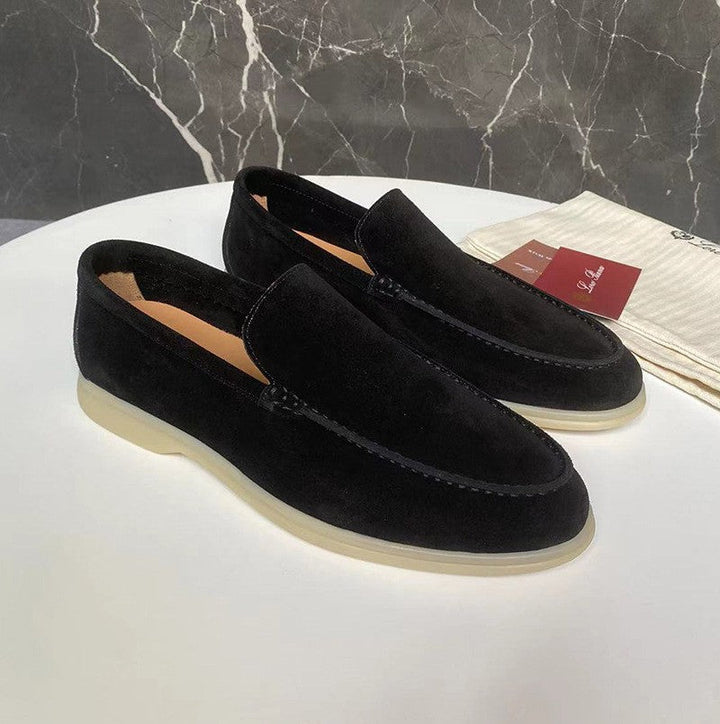 Fletcher | Men's Lightweight Slip-On Loafers in a Minimalist Suede Texture