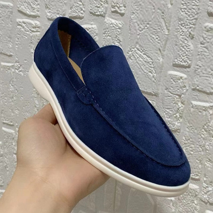 Fletcher | Men's Lightweight Slip-On Loafers in a Minimalist Suede Texture