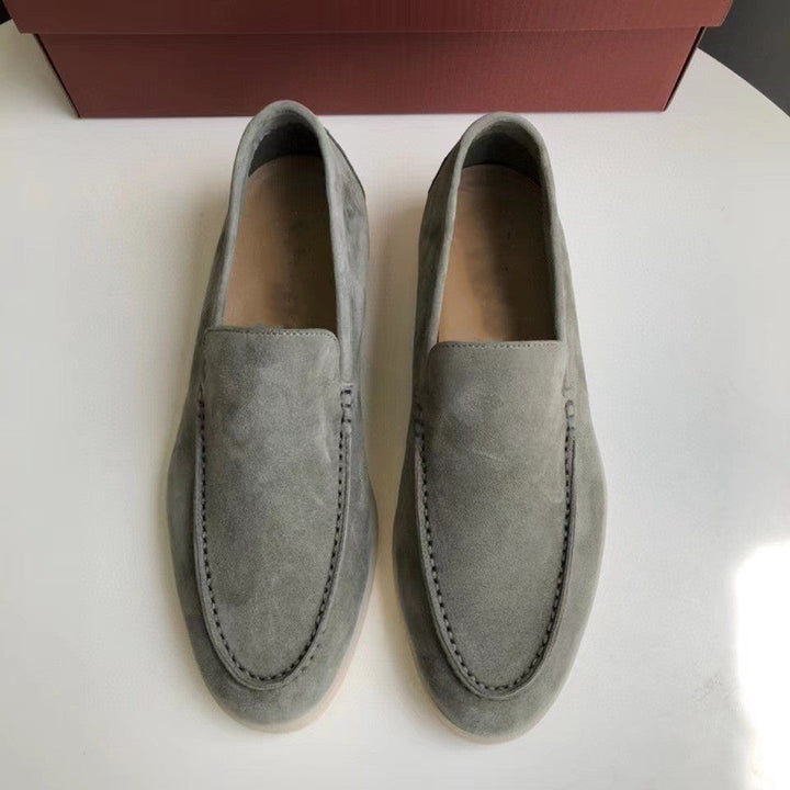 Fletcher | Men's Lightweight Slip-On Loafers in a Minimalist Suede Texture