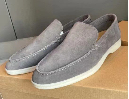 Fletcher | Men's Lightweight Slip-On Loafers in a Minimalist Suede Texture