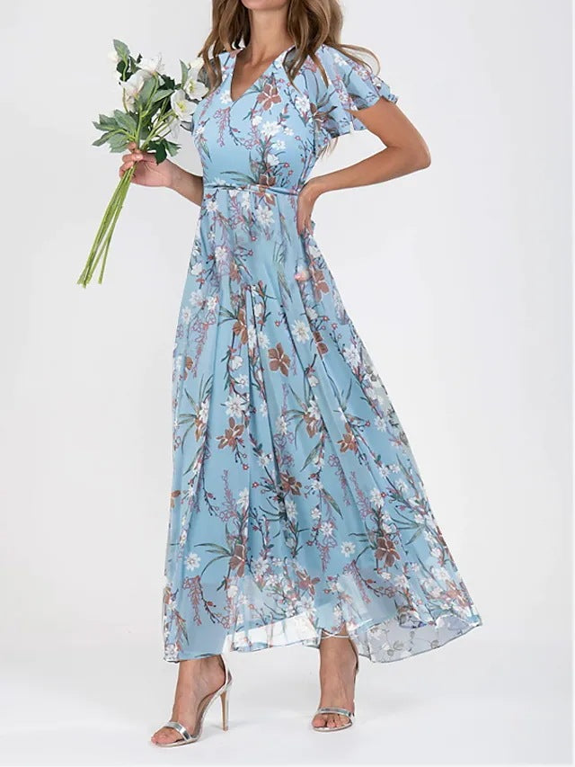 Isadora | Women's Floral Maxi Dress for Wedding Guest and Summer Occasion Wear