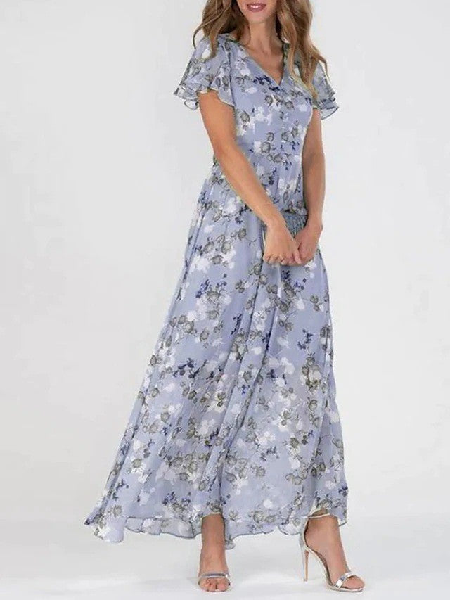 Isadora | Women's Floral Maxi Dress for Wedding Guest and Summer Occasion Wear