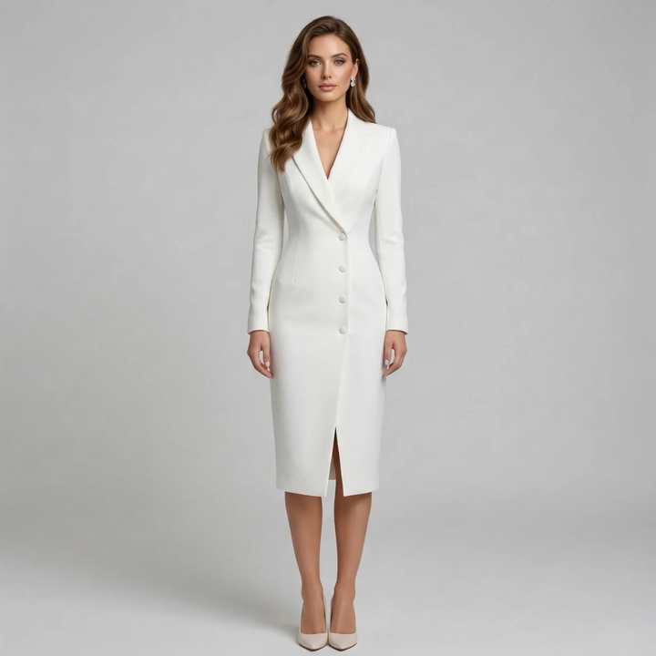 Elodie | Women’s Blazer Dress in a Tailored Midi Fit