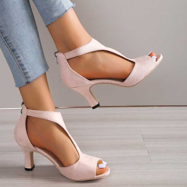 Amara | Women’s Heels featuring an Open Toe Design