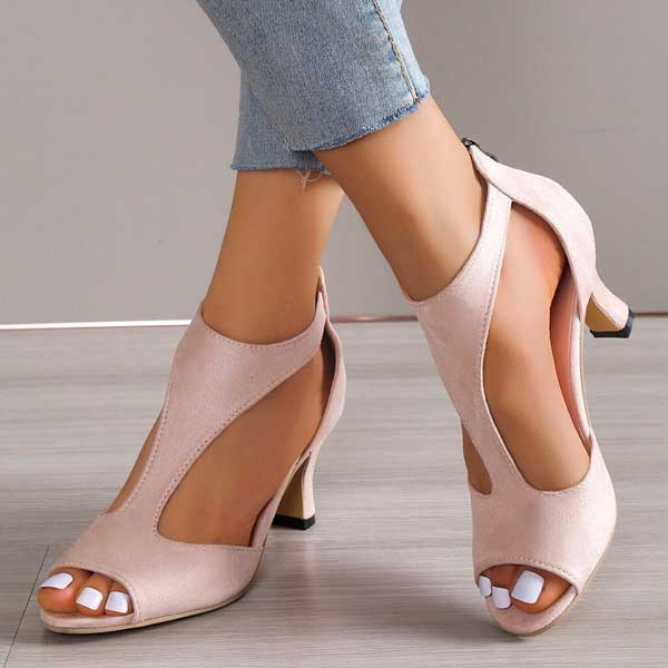 Amara | Women’s Heels featuring an Open Toe Design