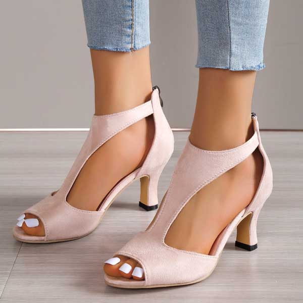 Amara | Women’s Heels featuring an Open Toe Design