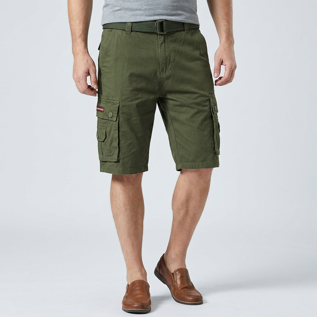 Rigby | Men's Casual Cargo Shorts with Multi-Pocket Five-Panel Design
