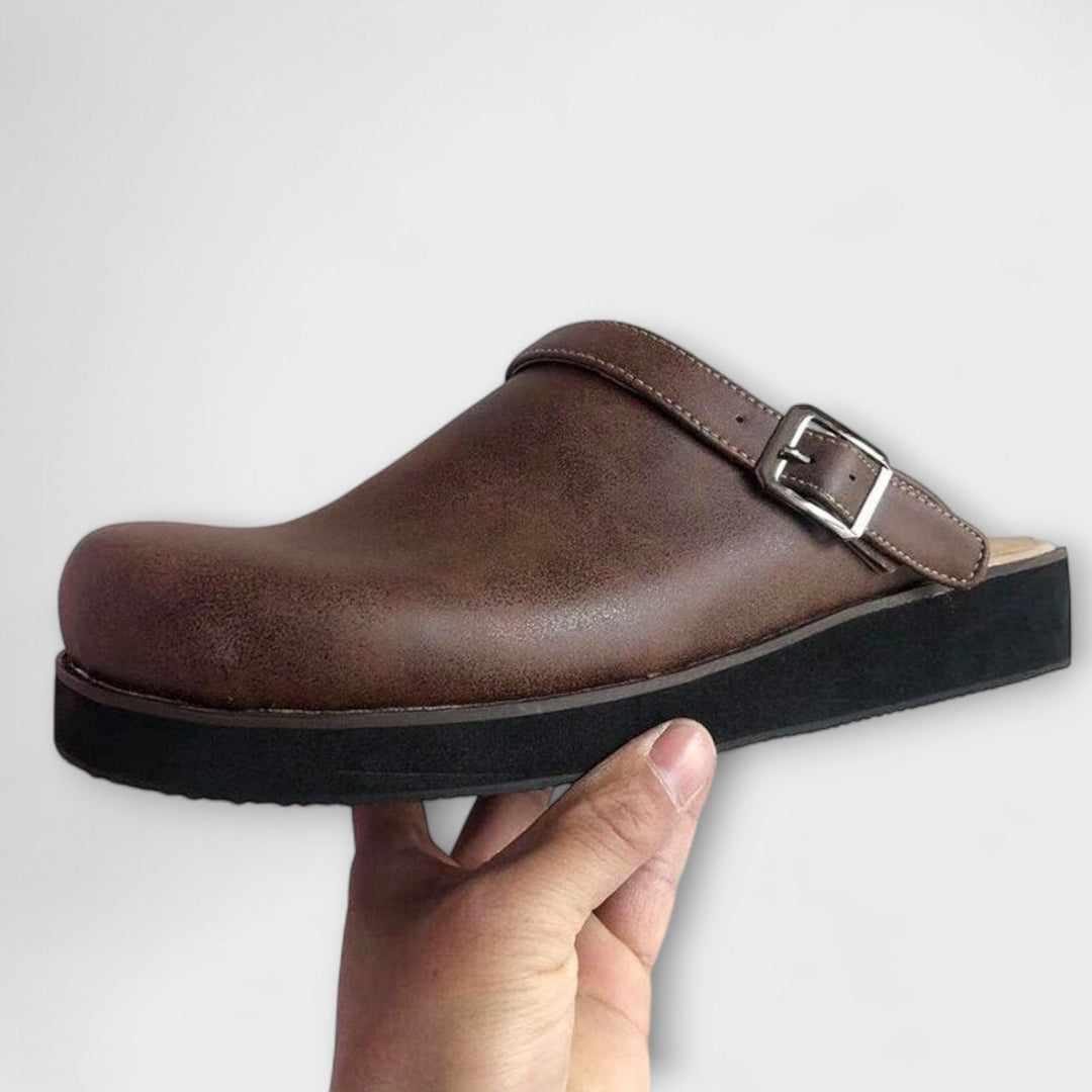 Hugo | Men’s Clogs in a Slip-On Leather Style