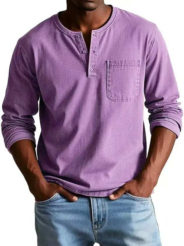 Elliot | Men’s Henley Shirt with a Chest Pocket