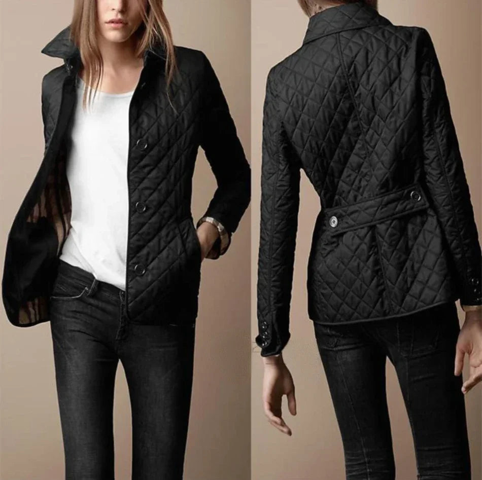 Aveline | Women’s Quilted Jacket with Button Fastening
