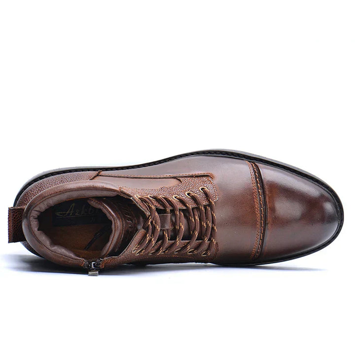Bramwell | Men’s Leather Boots featuring Side Zip Detail