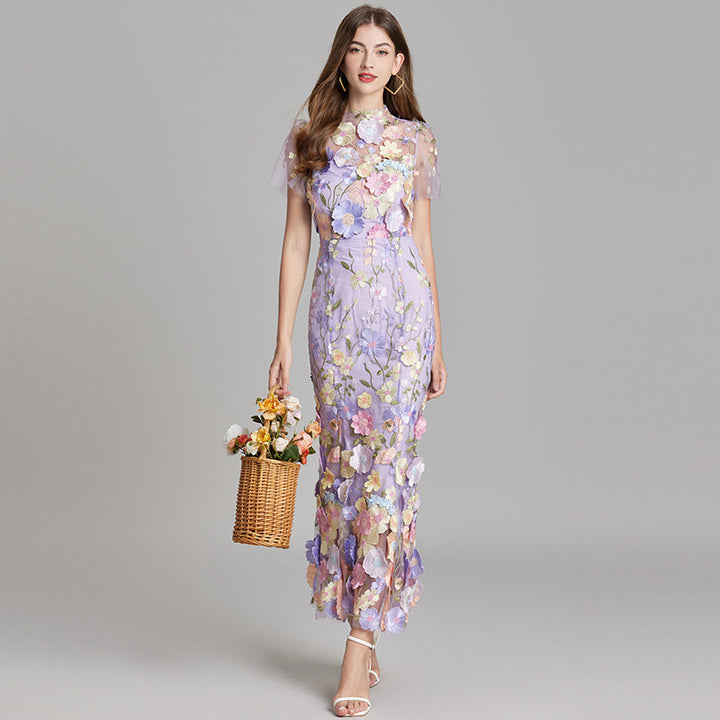 Rosalie | Women’s Midi Dress featuring Floral Detail
