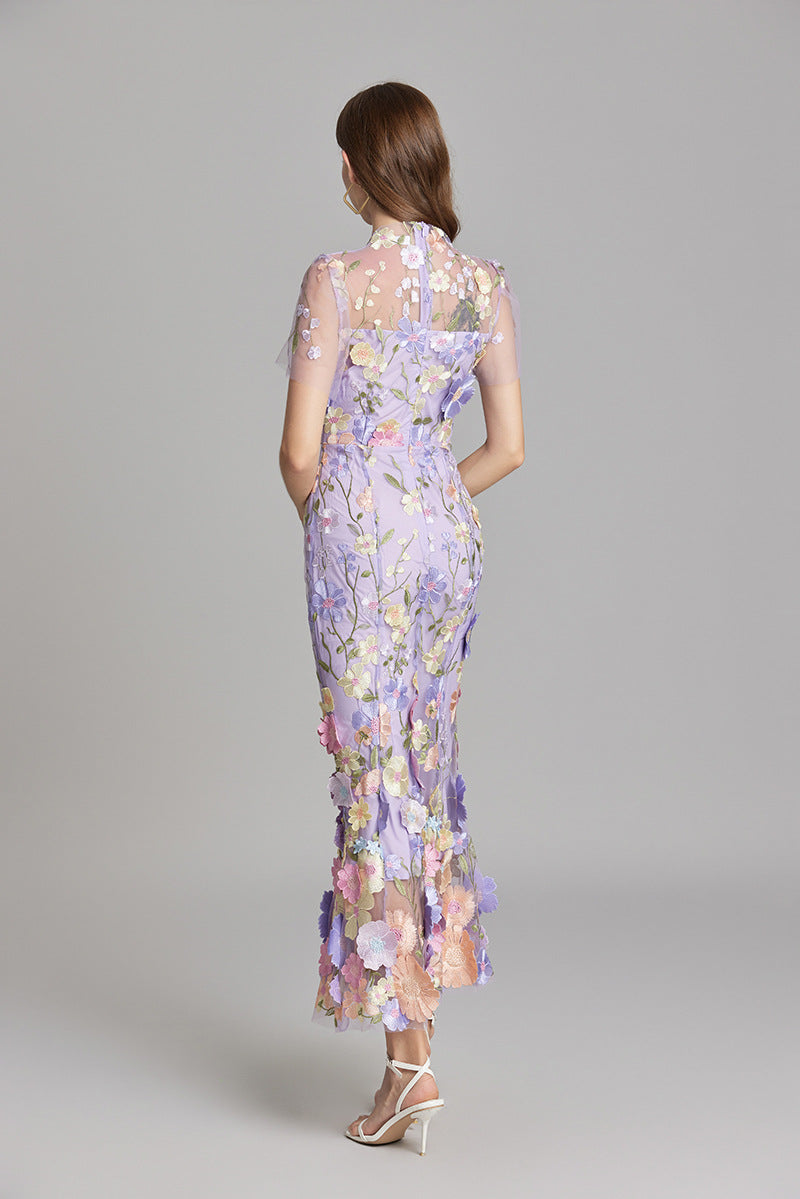 Rosalie | Women’s Midi Dress featuring Floral Detail