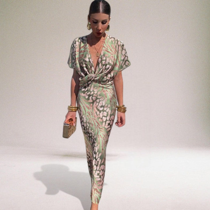Serena | Women’s Maxi Dress in a Draped Wrap Style