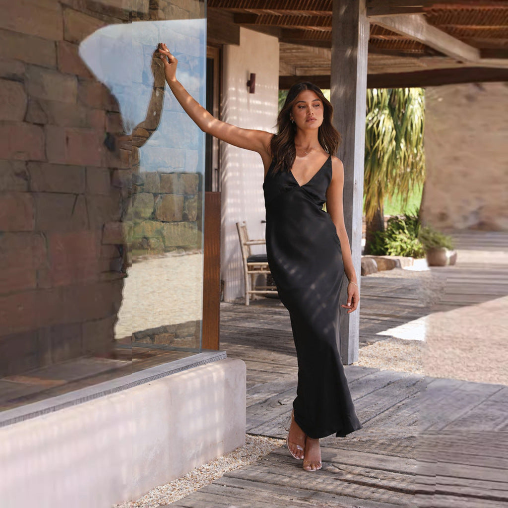 Serena | Women’s Maxi Dress in a Sleek Slip Style
