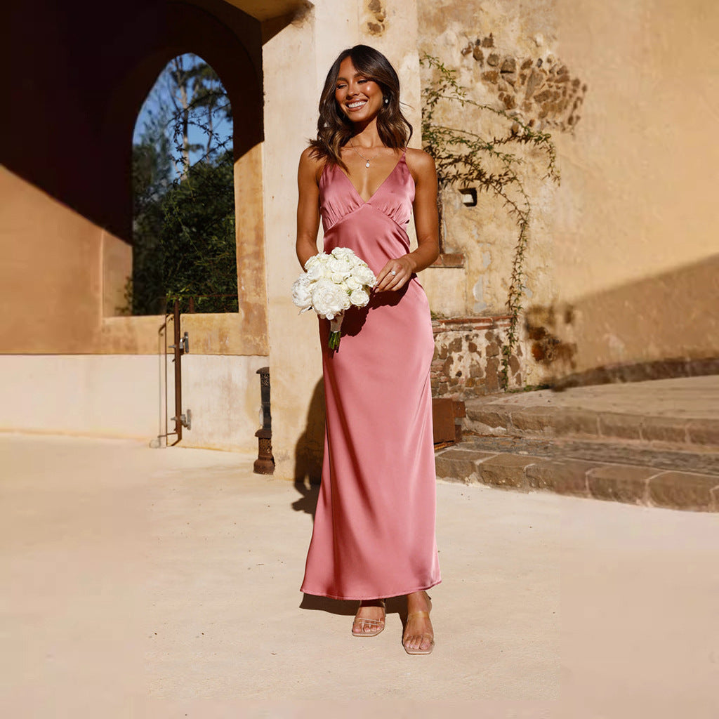 Serena | Women’s Maxi Dress in a Sleek Slip Style