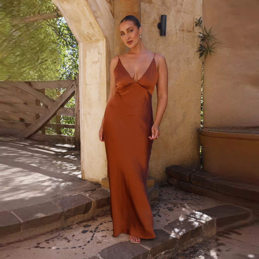 Serena | Women’s Maxi Dress in a Sleek Slip Style