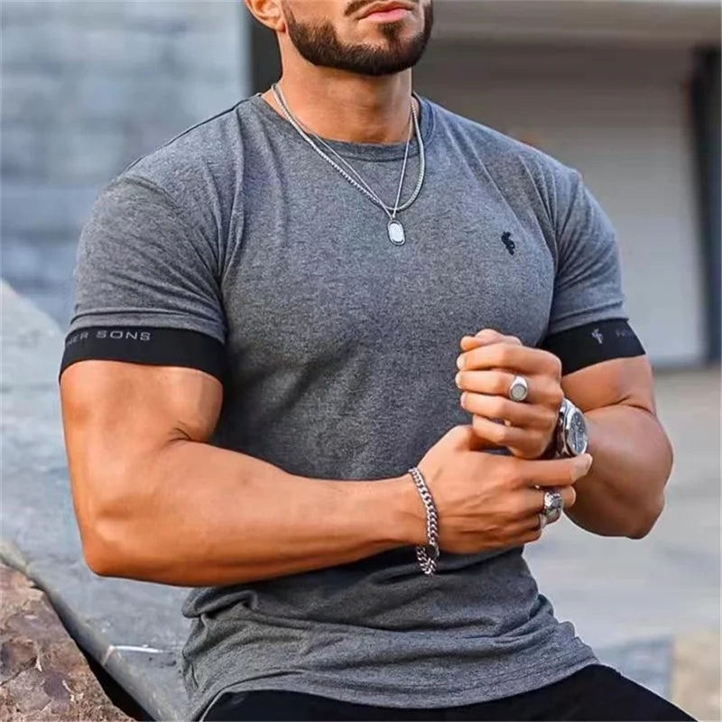 Rowan | Men’s T-Shirt with Contrast Sleeve Detail