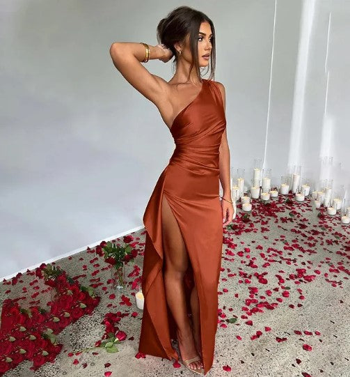 Selene | Women’s Maxi Dress featuring a One Shoulder Neckline