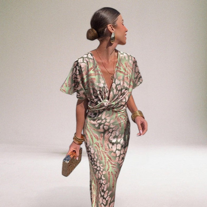 Serena | Women’s Maxi Dress in a Draped Wrap Style