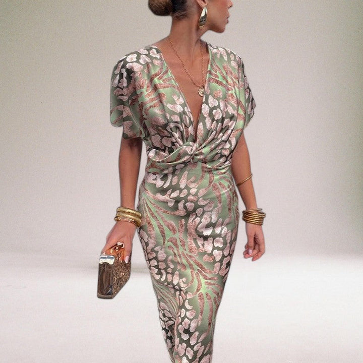 Serena | Women’s Maxi Dress in a Draped Wrap Style