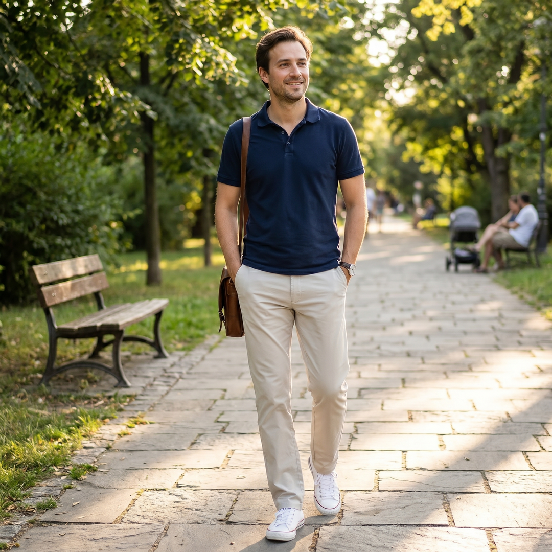 Sterling | Men's Porto Chino Pants for Smart Casual Everyday Wear