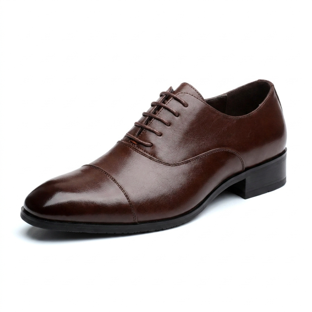 Steven | Men's Classic Leather Shoes with a Timeless Polished Finish