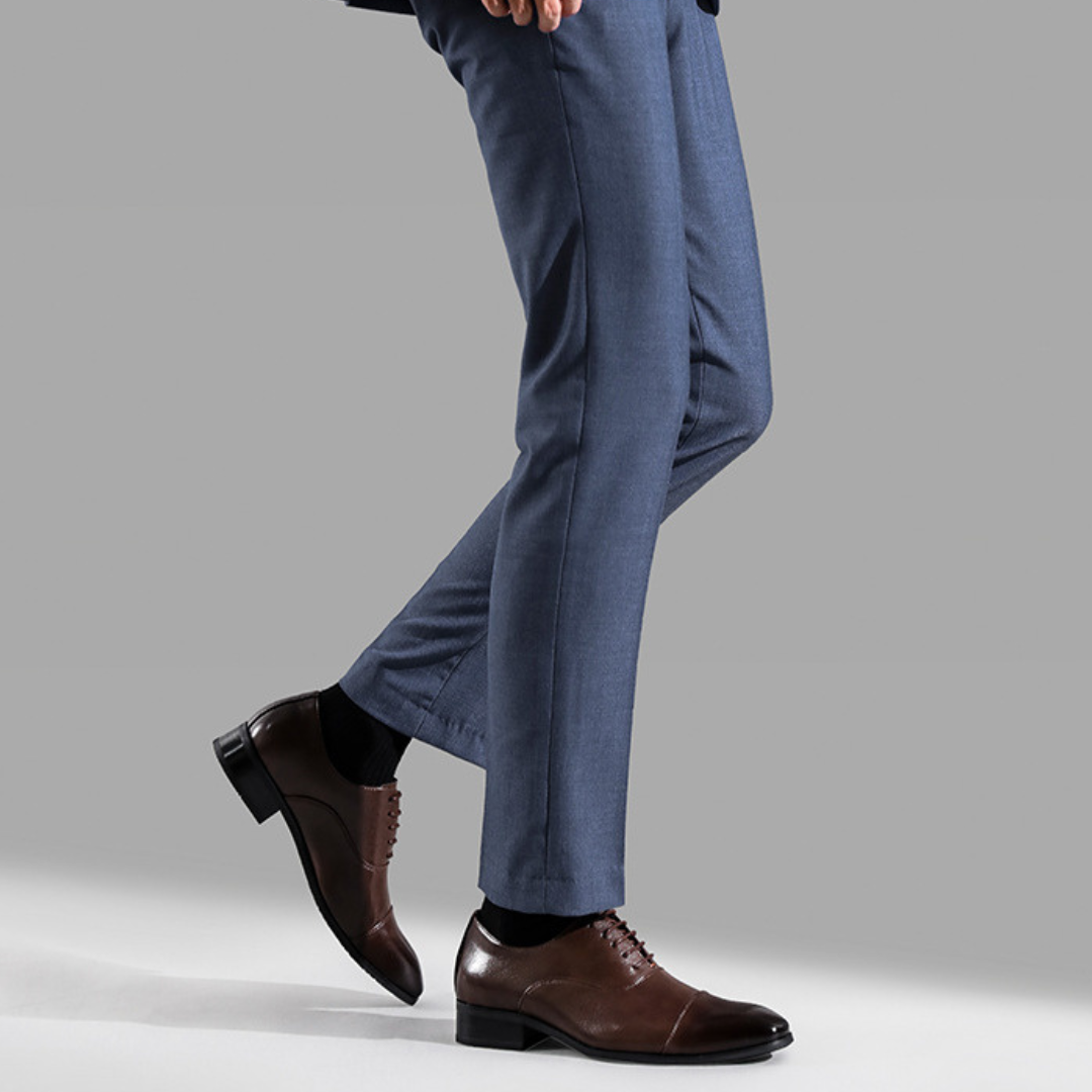 Steven | Men's Classic Leather Shoes with a Timeless Polished Finish