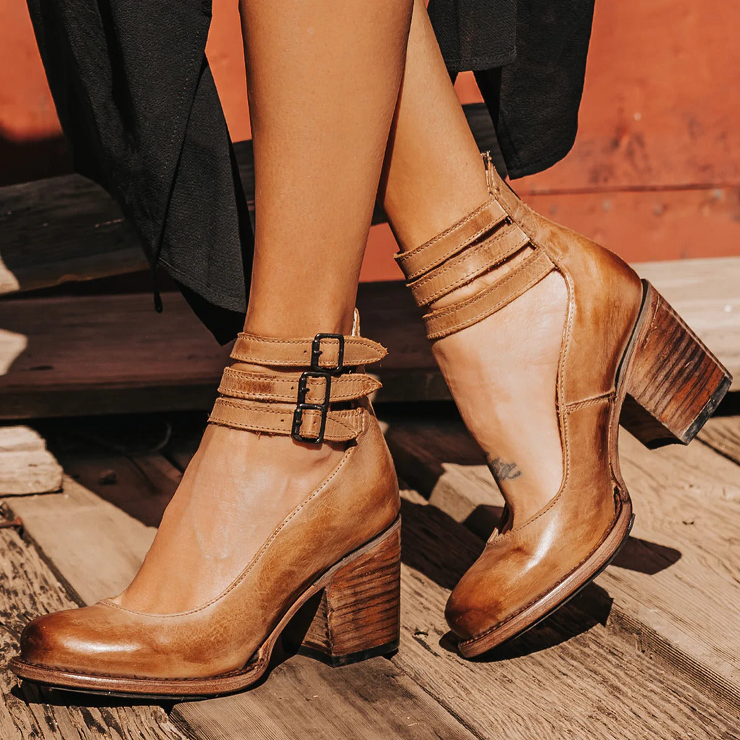 Arielle | Women’s Ankle Boots featuring Buckle Strap Detail