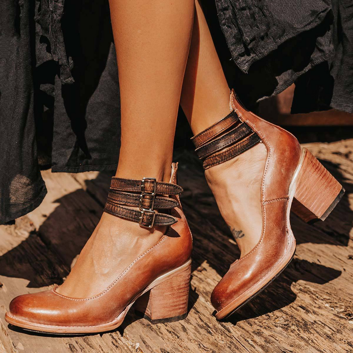 Arielle | Women’s Ankle Boots featuring Buckle Strap Detail