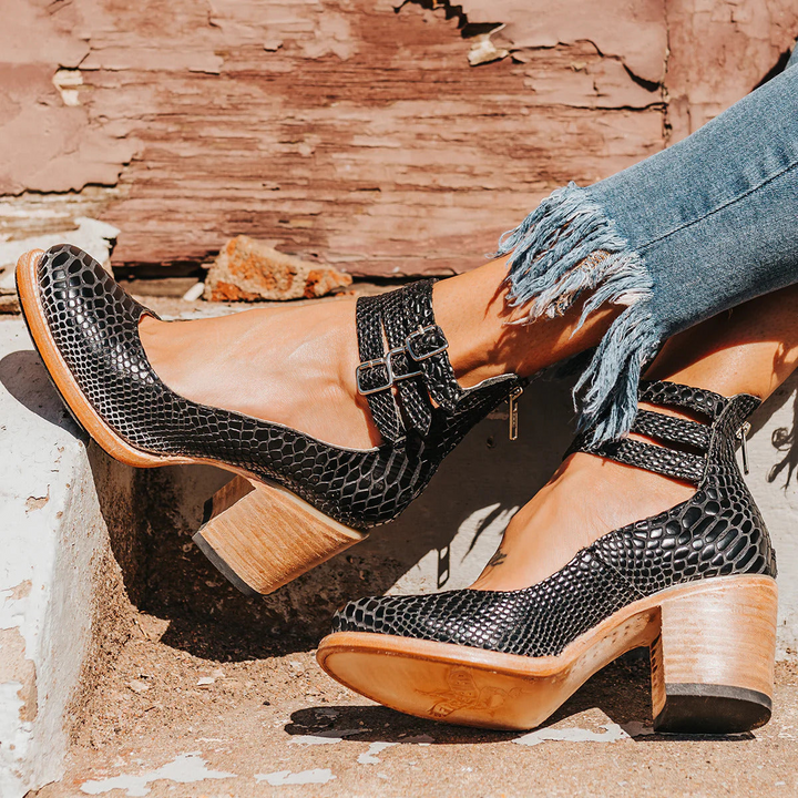 Arielle | Women’s Ankle Boots featuring Buckle Strap Detail