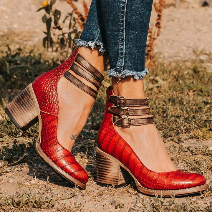 Arielle | Women’s Ankle Boots featuring Buckle Strap Detail