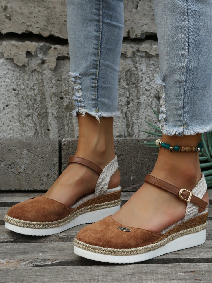 Elise | Women’s Espadrille Flats featuring an Ankle Strap